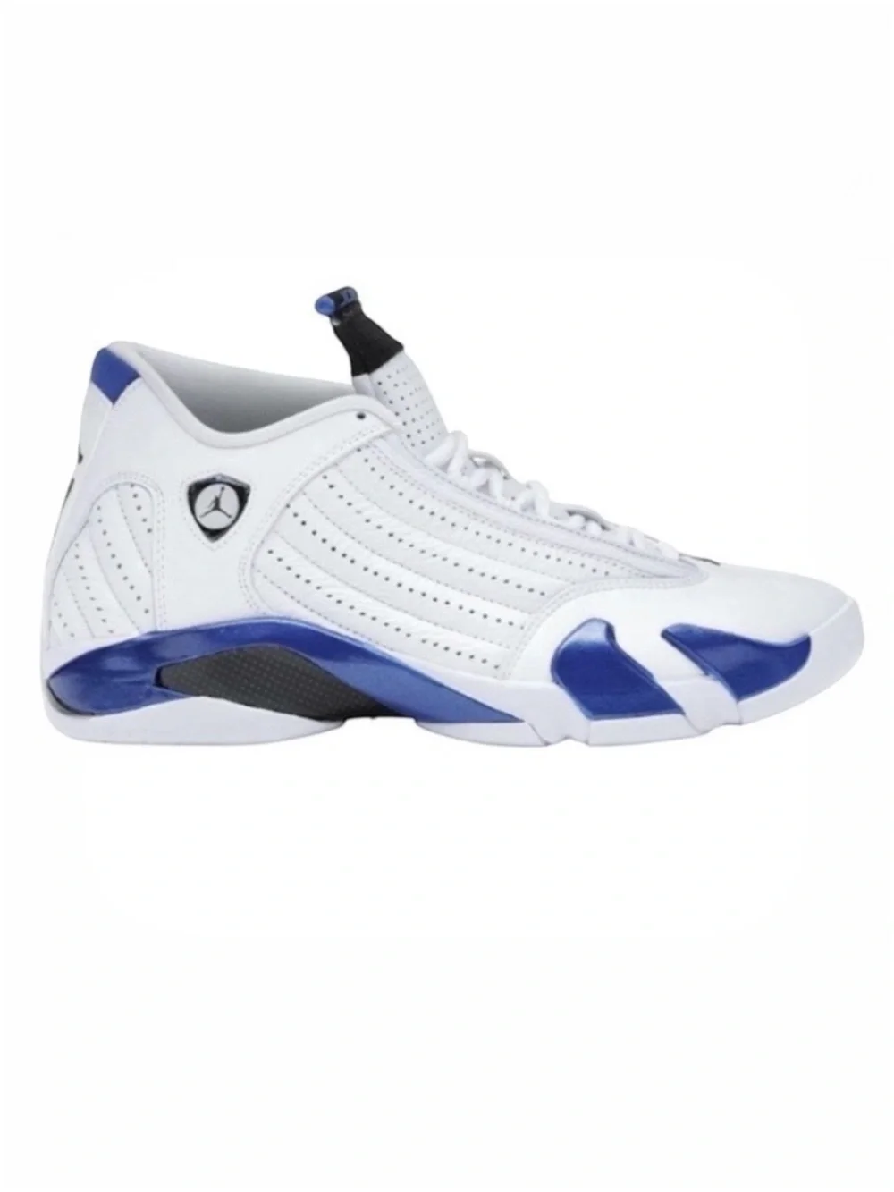 Jordan 14 Retro White Hyper Royal Sneakers Shoes GS Size 7Y